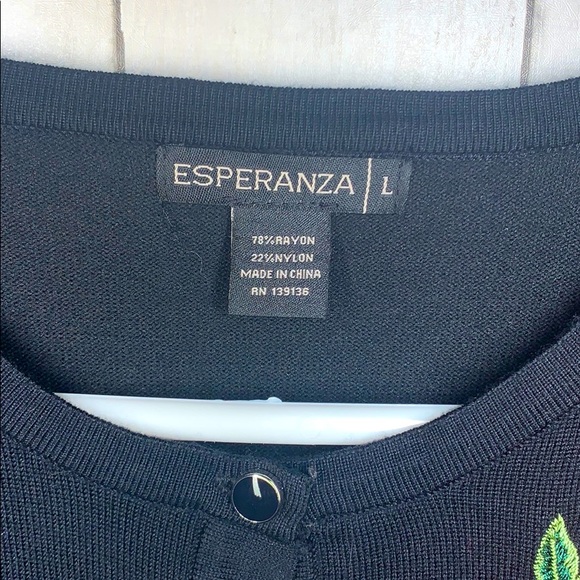 Anthropologie Esperanza NWOT flower embroidered - Picture 4 of 7